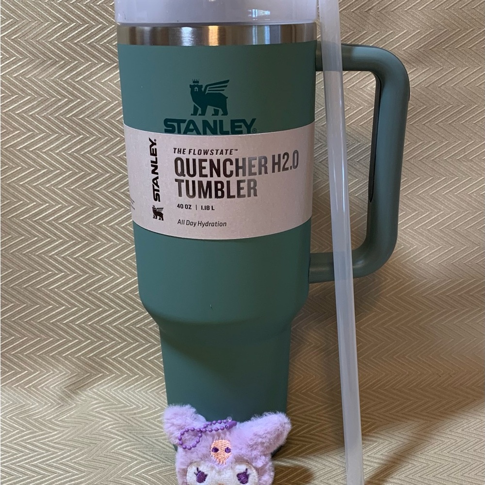 Stanley Quencher 40 oz Tumbler with Handle-Matte Green